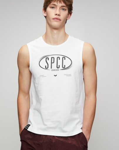 Spcc Enzo Sleeveless Tee White